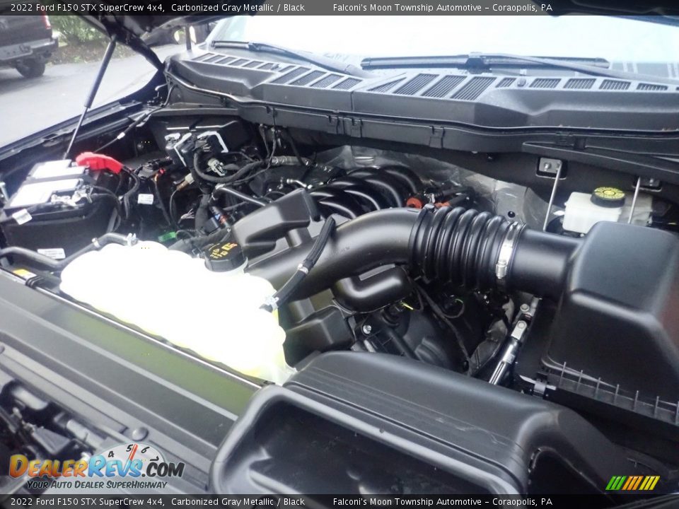 2022 Ford F150 STX SuperCrew 4x4 Carbonized Gray Metallic / Black Photo #27