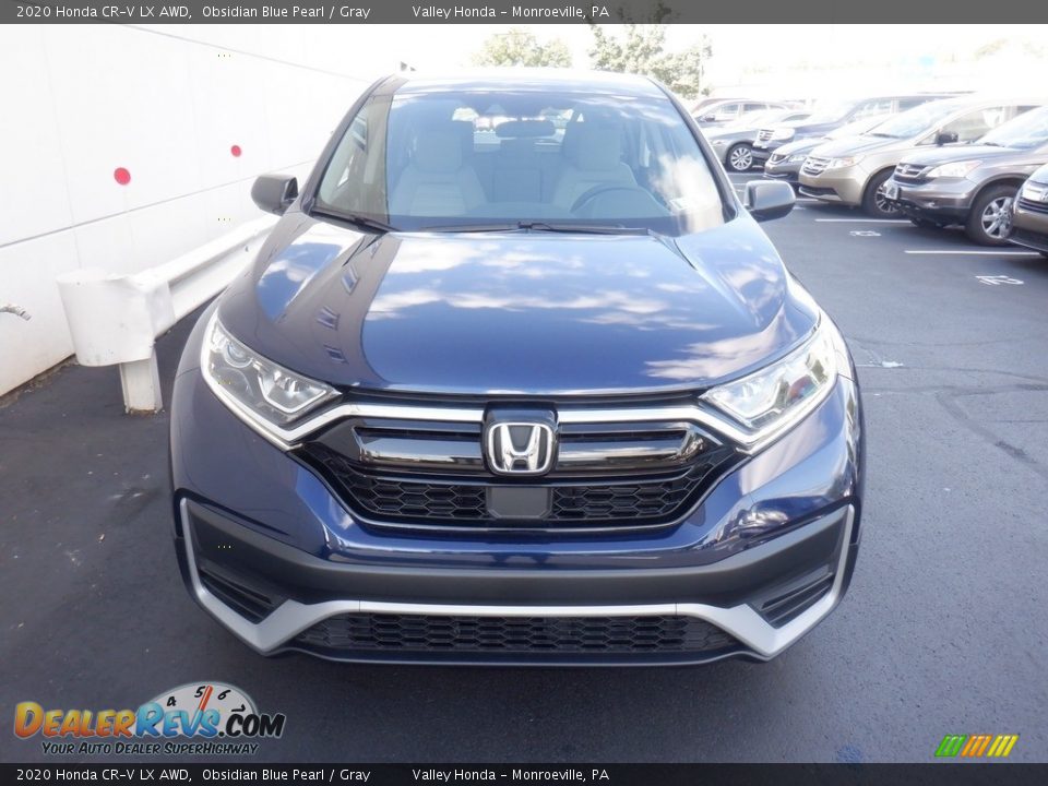 2020 Honda CR-V LX AWD Obsidian Blue Pearl / Gray Photo #3