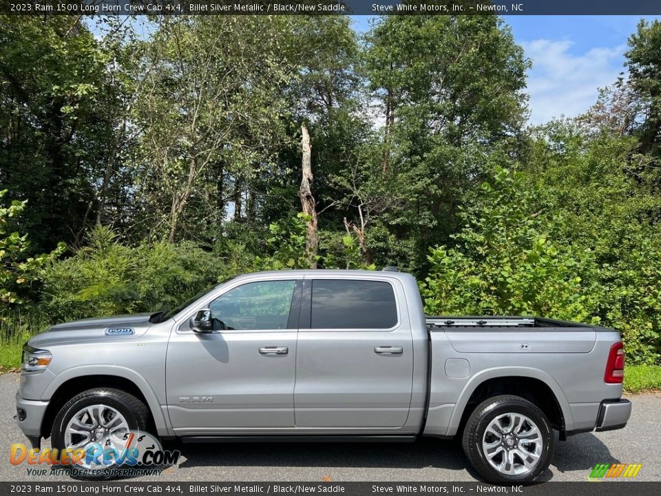 Billet Silver Metallic 2023 Ram 1500 Long Horn Crew Cab 4x4 Photo #1