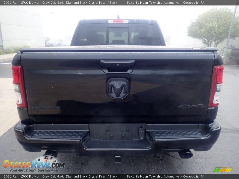 2021 Ram 1500 Big Horn Crew Cab 4x4 Diamond Black Crystal Pearl / Black Photo #3