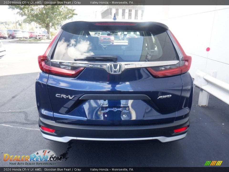 2020 Honda CR-V LX AWD Obsidian Blue Pearl / Gray Photo #6