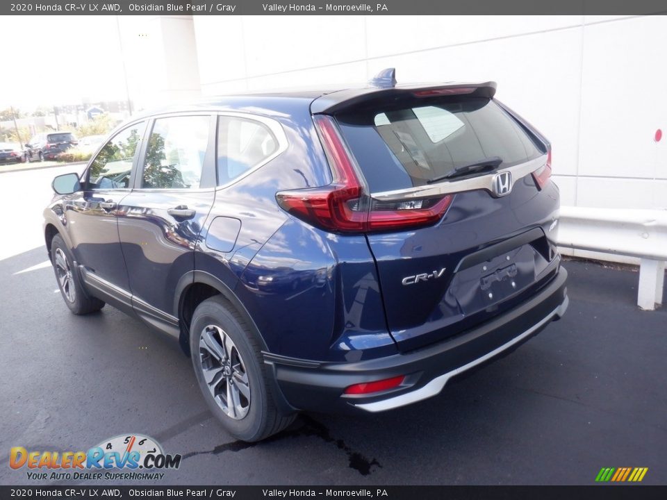 2020 Honda CR-V LX AWD Obsidian Blue Pearl / Gray Photo #8