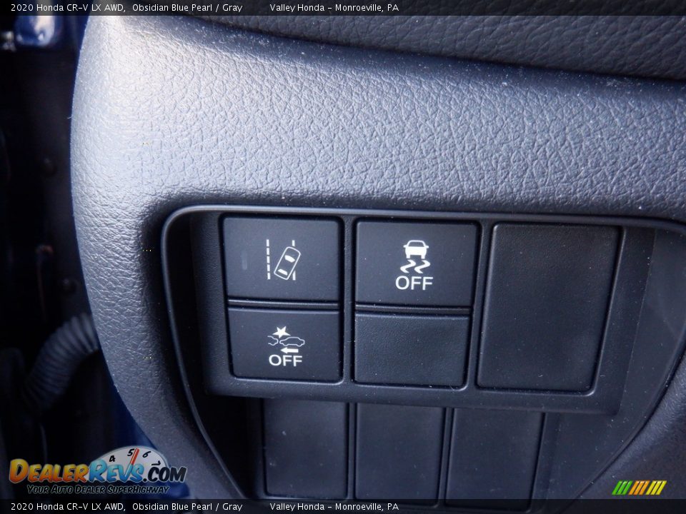 2020 Honda CR-V LX AWD Obsidian Blue Pearl / Gray Photo #10