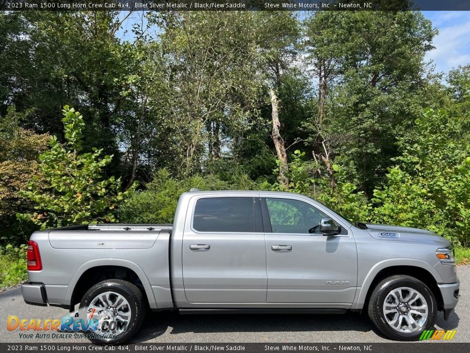 Billet Silver Metallic 2023 Ram 1500 Long Horn Crew Cab 4x4 Photo #5