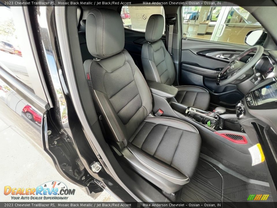 Jet Black/Red Accent Interior - 2023 Chevrolet TrailBlazer RS Photo #23