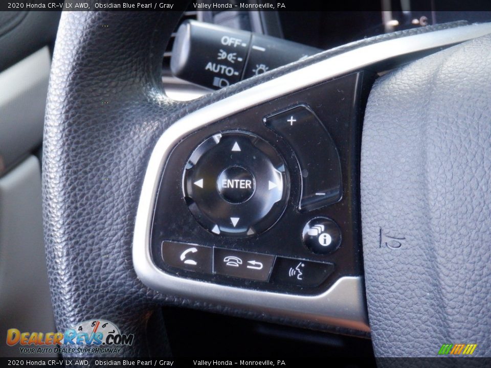 2020 Honda CR-V LX AWD Obsidian Blue Pearl / Gray Photo #18