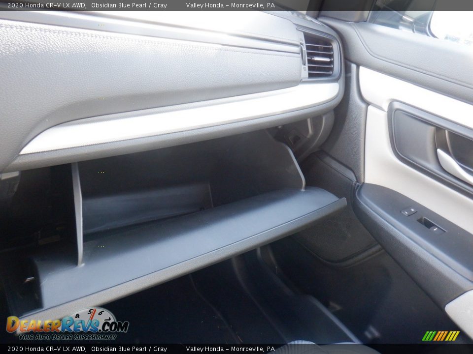 2020 Honda CR-V LX AWD Obsidian Blue Pearl / Gray Photo #21