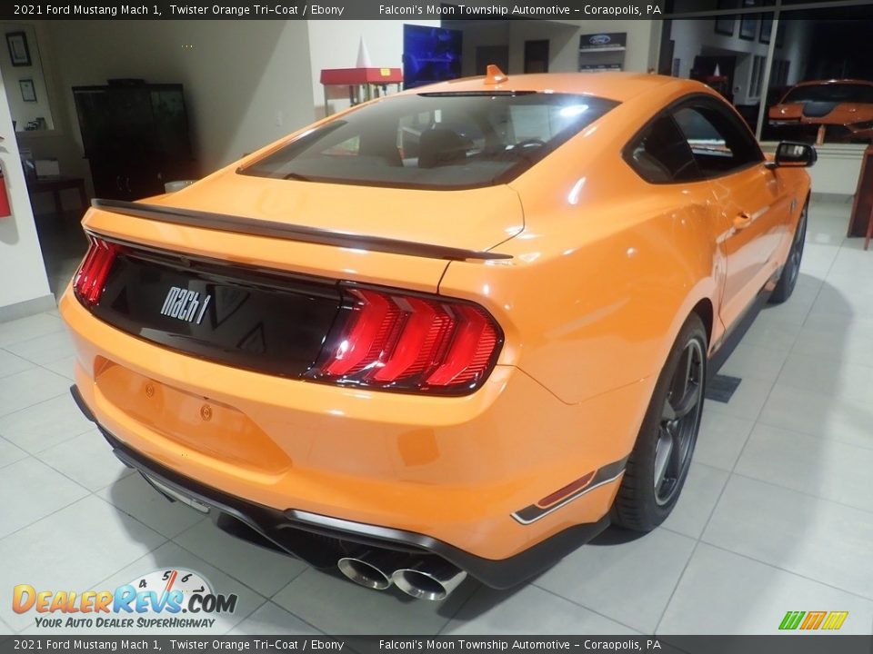 2021 Ford Mustang Mach 1 Twister Orange Tri-Coat / Ebony Photo #2