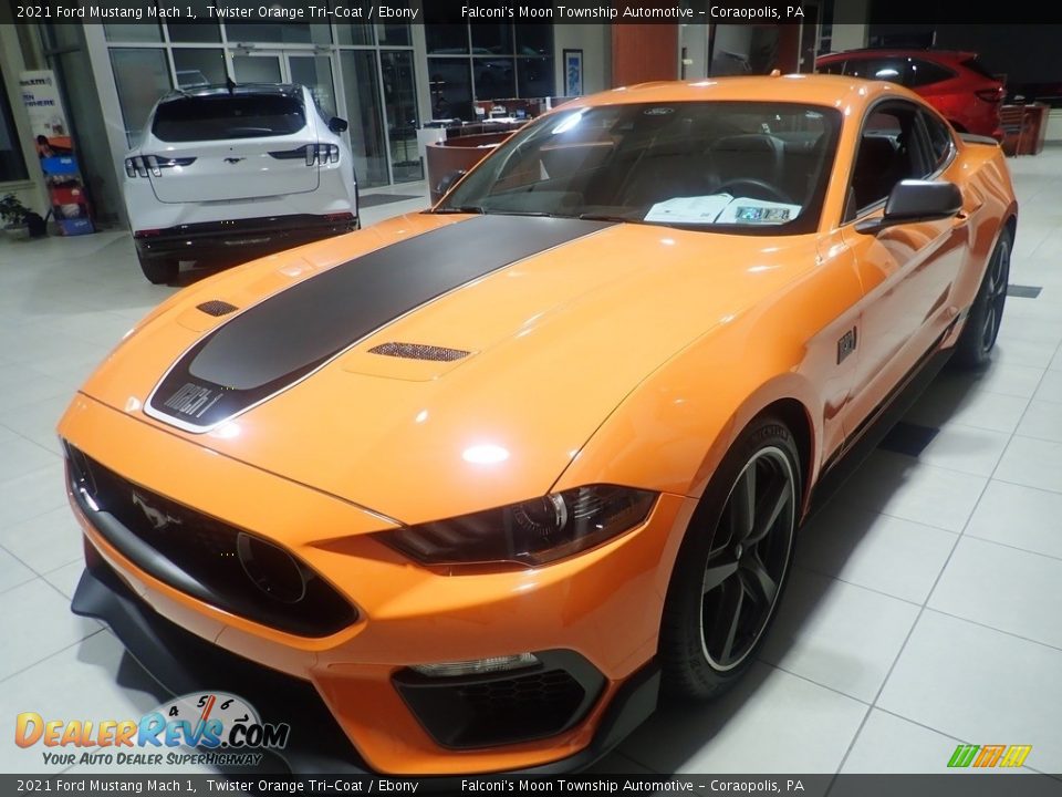 2021 Ford Mustang Mach 1 Twister Orange Tri-Coat / Ebony Photo #5