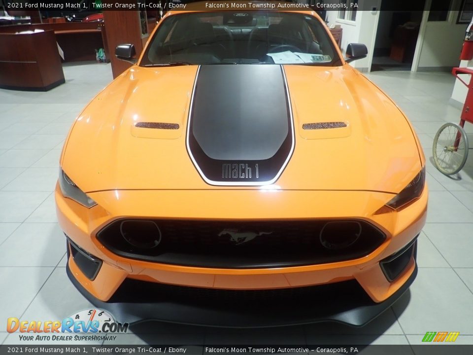 2021 Ford Mustang Mach 1 Twister Orange Tri-Coat / Ebony Photo #6