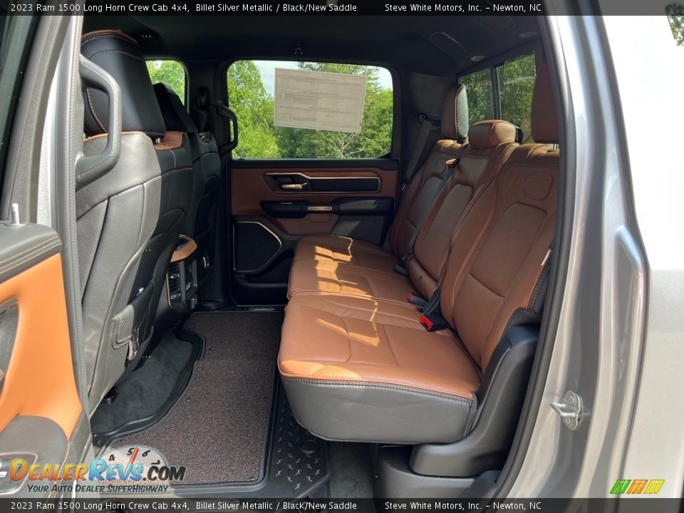 Rear Seat of 2023 Ram 1500 Long Horn Crew Cab 4x4 Photo #18