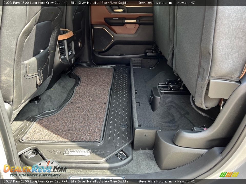 Rear Seat of 2023 Ram 1500 Long Horn Crew Cab 4x4 Photo #19