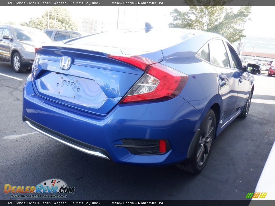 2020 Honda Civic EX Sedan Aegean Blue Metallic / Black Photo #4