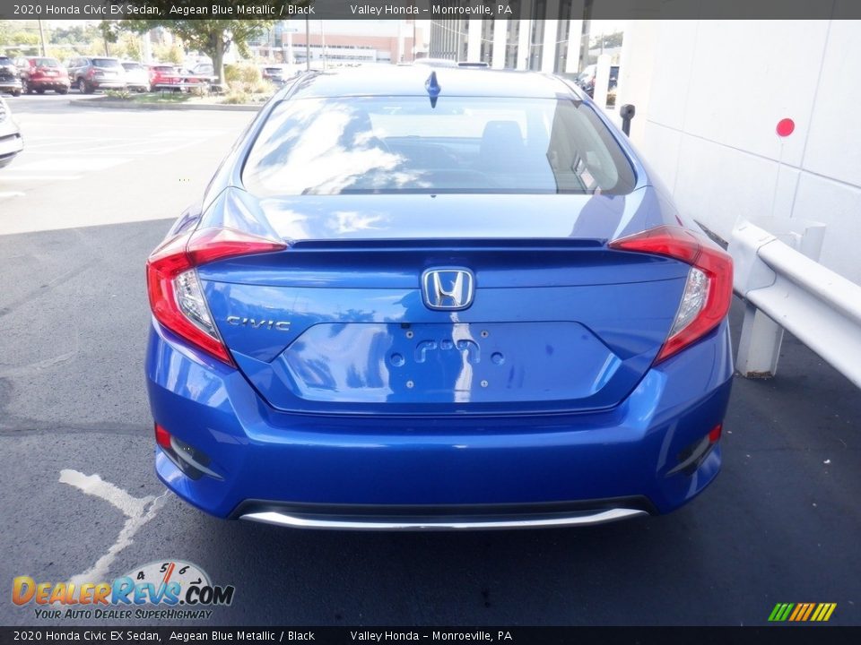 2020 Honda Civic EX Sedan Aegean Blue Metallic / Black Photo #5