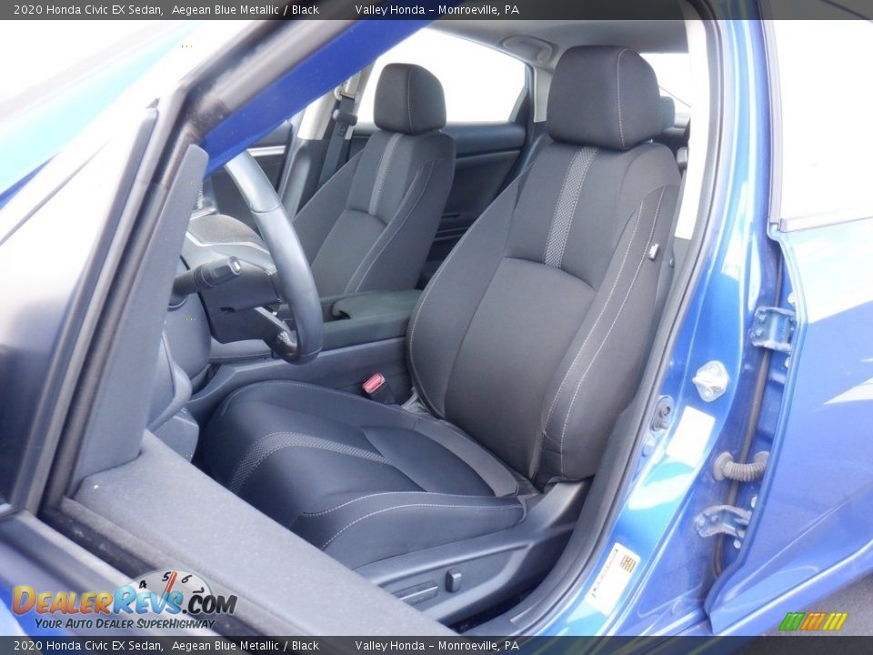 2020 Honda Civic EX Sedan Aegean Blue Metallic / Black Photo #11