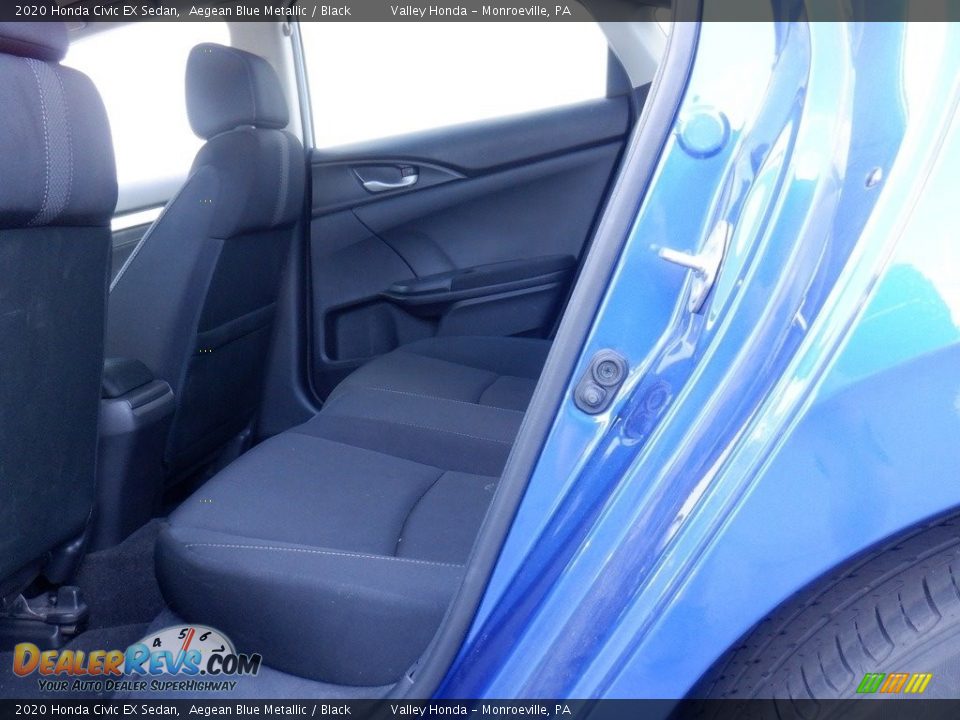 2020 Honda Civic EX Sedan Aegean Blue Metallic / Black Photo #25