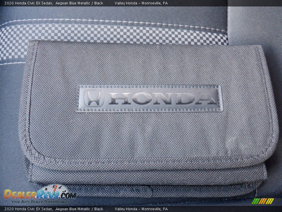 2020 Honda Civic EX Sedan Aegean Blue Metallic / Black Photo #27