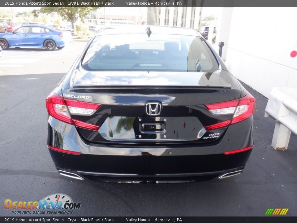 2019 Honda Accord Sport Sedan Crystal Black Pearl / Black Photo #7