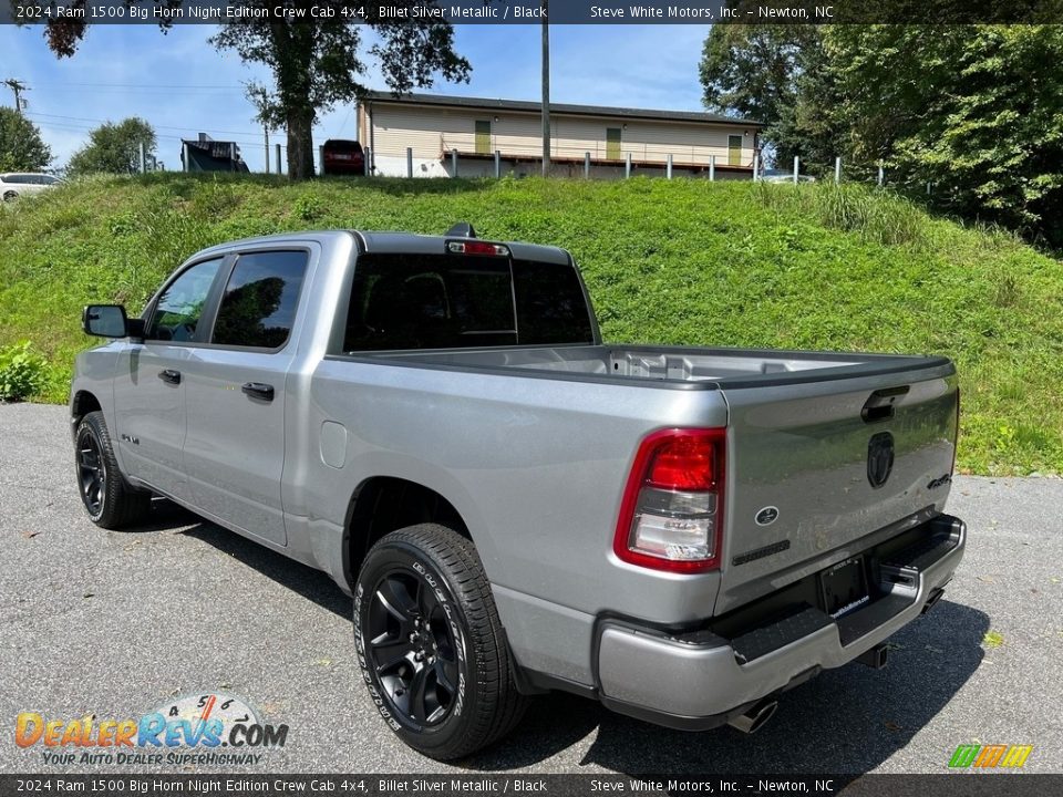 2024 Ram 1500 Big Horn Night Edition Crew Cab 4x4 Billet Silver Metallic / Black Photo #9