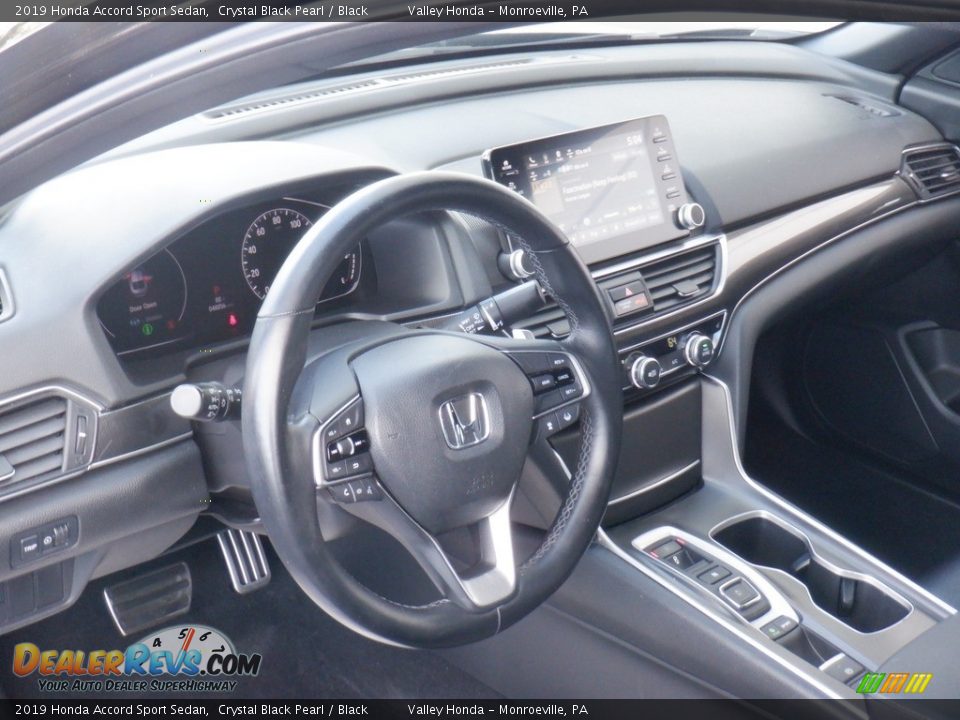 2019 Honda Accord Sport Sedan Crystal Black Pearl / Black Photo #10