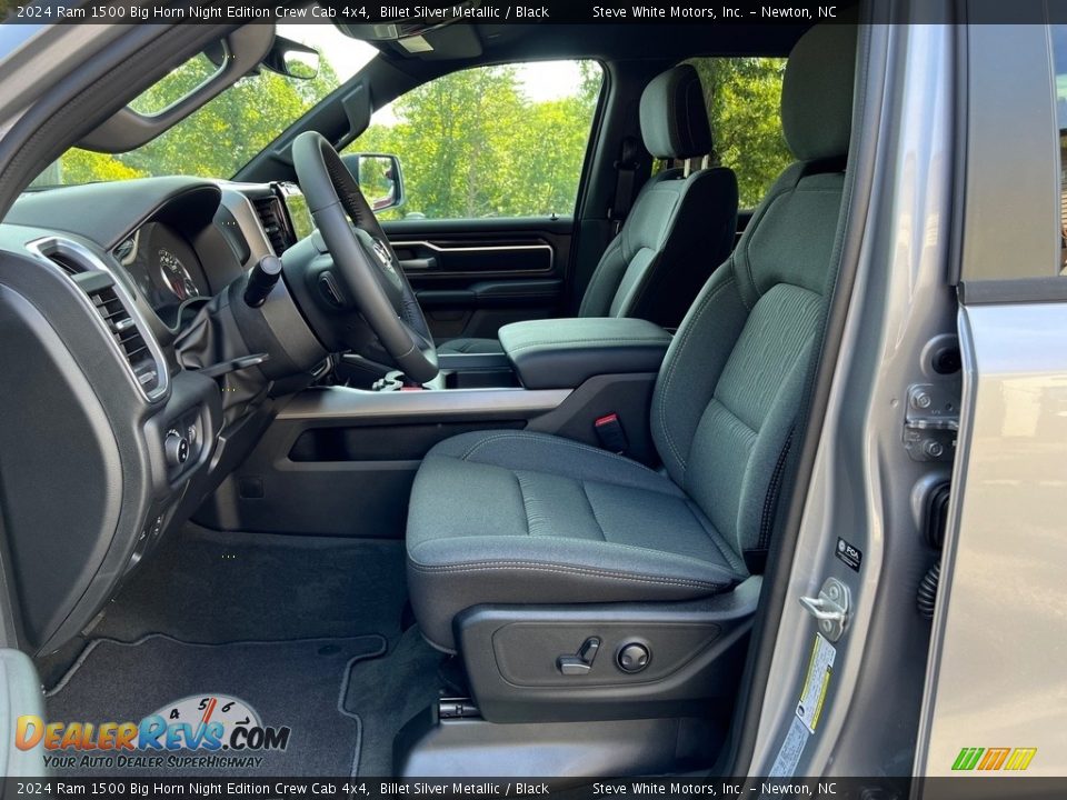 Front Seat of 2024 Ram 1500 Big Horn Night Edition Crew Cab 4x4 Photo #12