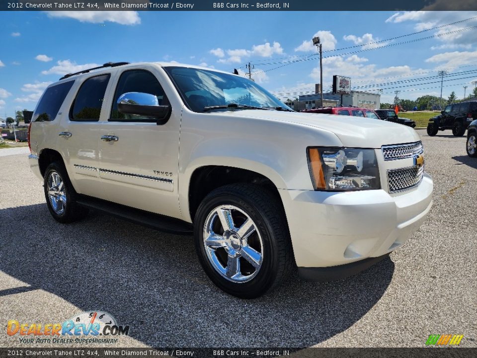 2012 Chevrolet Tahoe LTZ 4x4 White Diamond Tricoat / Ebony Photo #2