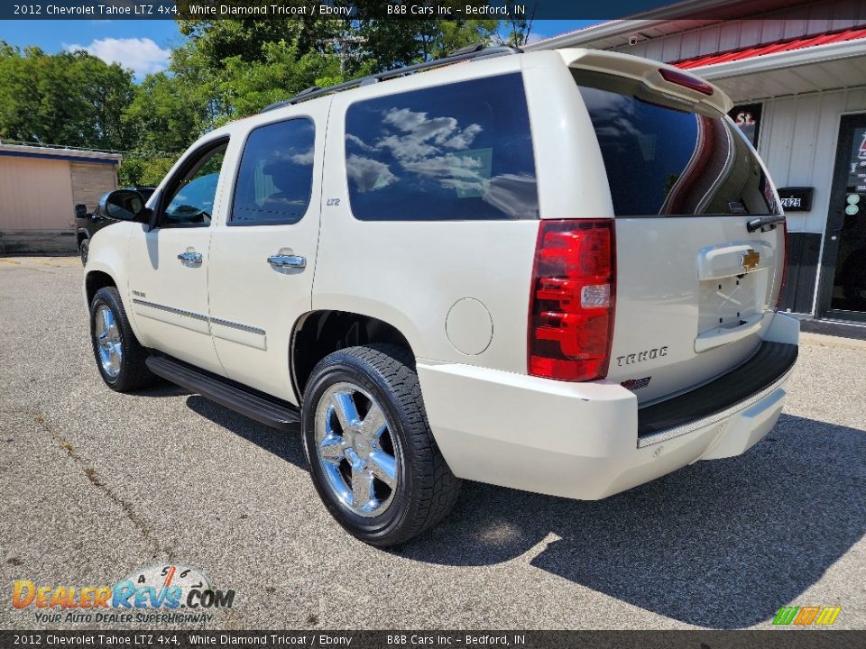 2012 Chevrolet Tahoe LTZ 4x4 White Diamond Tricoat / Ebony Photo #4