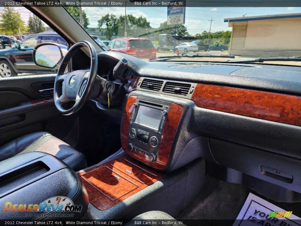 2012 Chevrolet Tahoe LTZ 4x4 White Diamond Tricoat / Ebony Photo #9