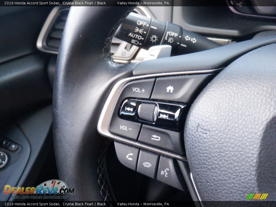 2019 Honda Accord Sport Sedan Crystal Black Pearl / Black Photo #24
