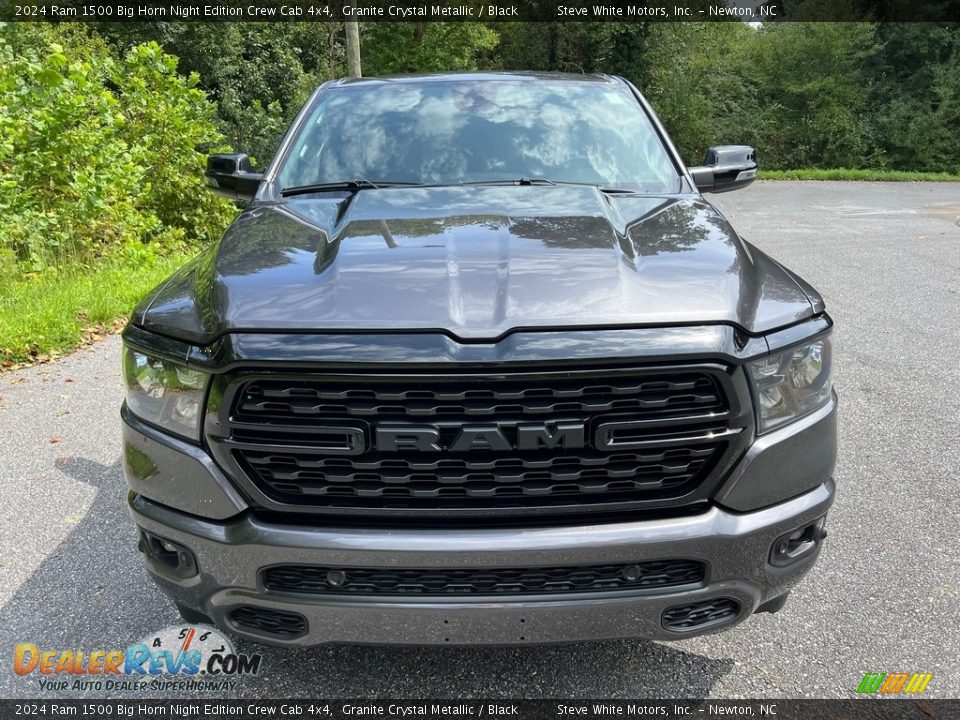 2024 Ram 1500 Big Horn Night Edition Crew Cab 4x4 Granite Crystal Metallic / Black Photo #3