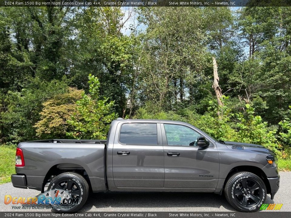 Granite Crystal Metallic 2024 Ram 1500 Big Horn Night Edition Crew Cab 4x4 Photo #5