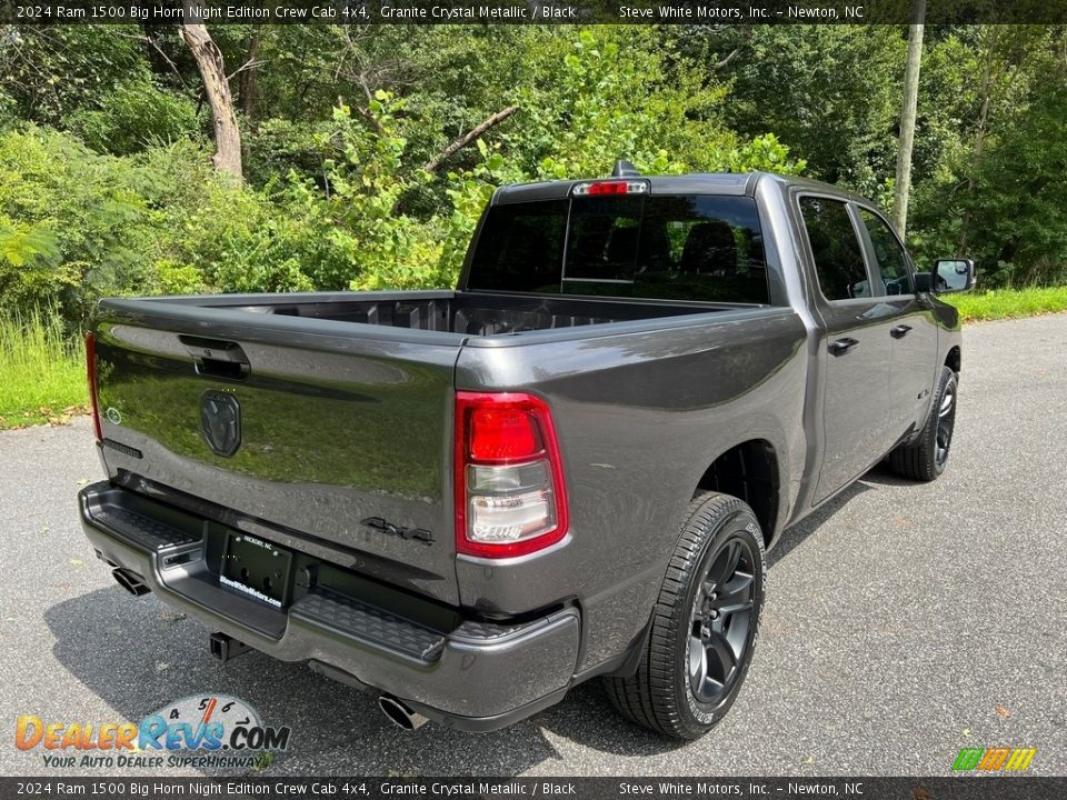 2024 Ram 1500 Big Horn Night Edition Crew Cab 4x4 Granite Crystal Metallic / Black Photo #6