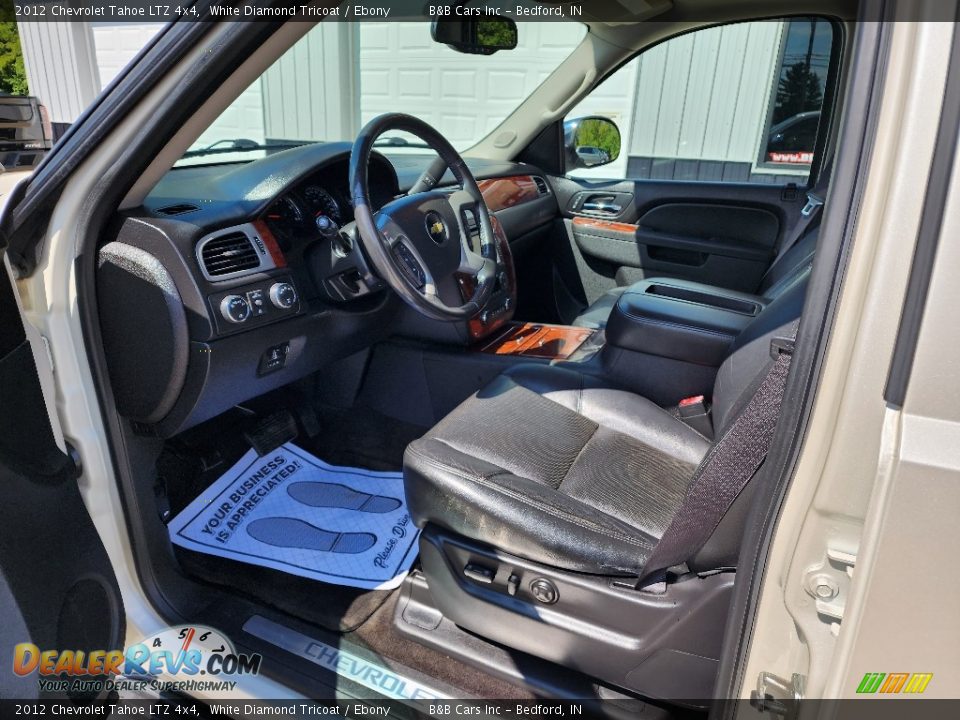 2012 Chevrolet Tahoe LTZ 4x4 White Diamond Tricoat / Ebony Photo #24