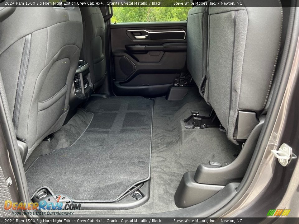 Rear Seat of 2024 Ram 1500 Big Horn Night Edition Crew Cab 4x4 Photo #16