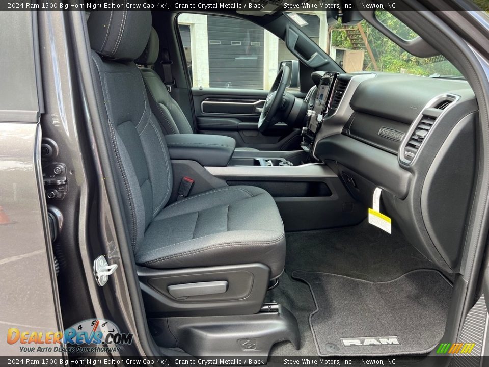 Front Seat of 2024 Ram 1500 Big Horn Night Edition Crew Cab 4x4 Photo #18