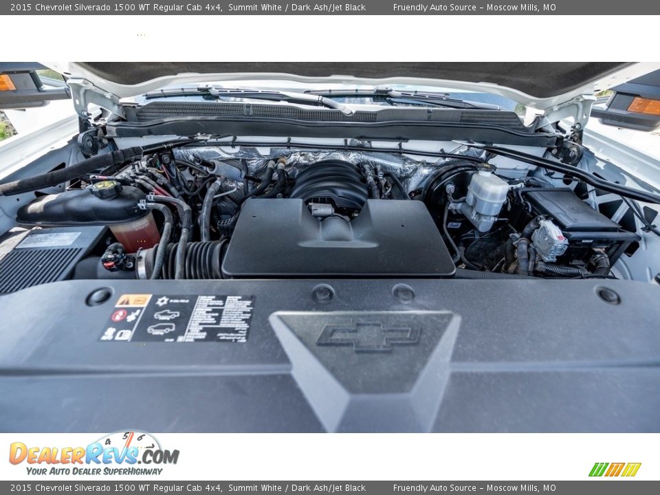 2015 Chevrolet Silverado 1500 WT Regular Cab 4x4 Summit White / Dark Ash/Jet Black Photo #16