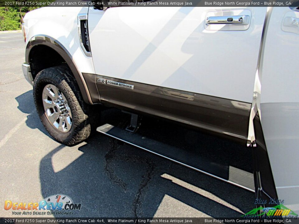 2017 Ford F250 Super Duty King Ranch Crew Cab 4x4 White Platinum / King Ranch Mesa Antique Java Photo #16