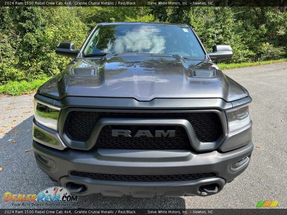 2024 Ram 1500 Rebel Crew Cab 4x4 Granite Crystal Metallic / Red/Black Photo #3