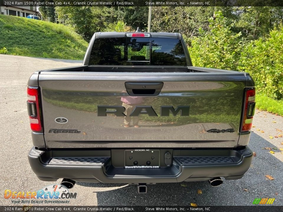 2024 Ram 1500 Rebel Crew Cab 4x4 Granite Crystal Metallic / Red/Black Photo #7