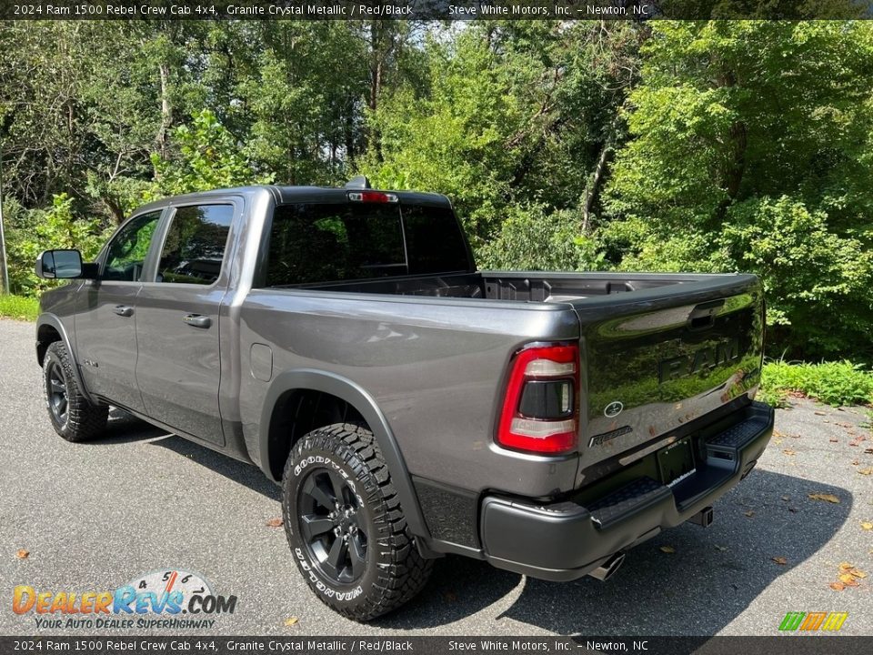 2024 Ram 1500 Rebel Crew Cab 4x4 Granite Crystal Metallic / Red/Black Photo #9