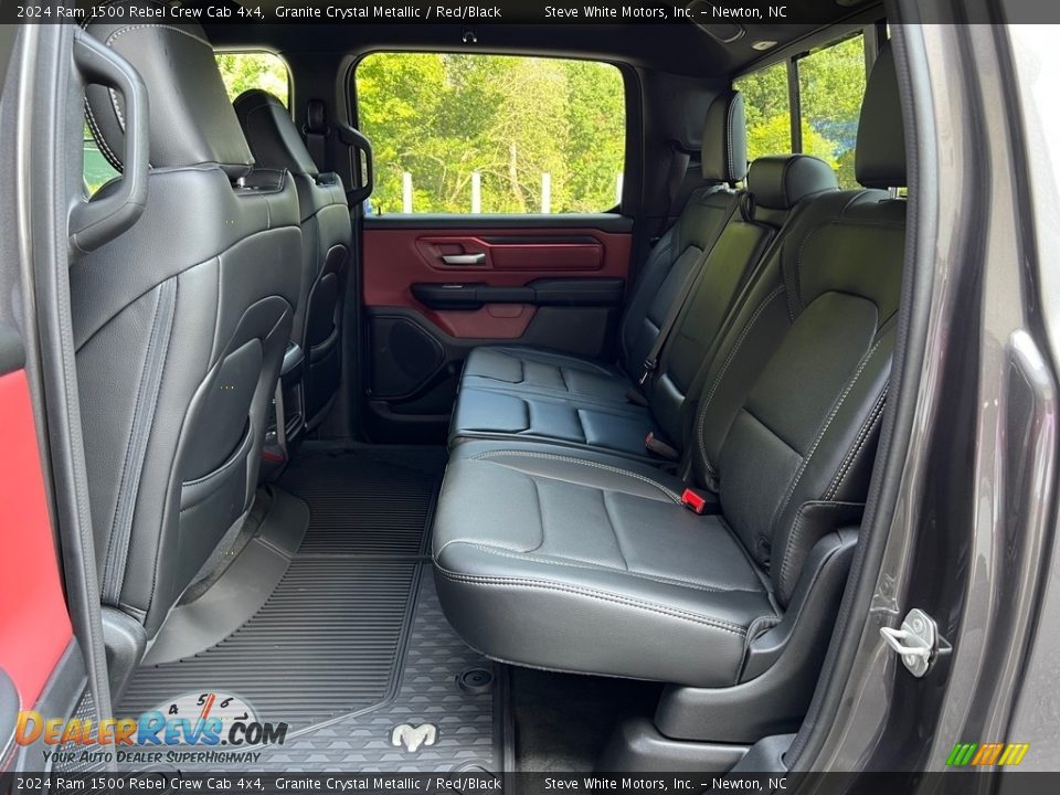 Rear Seat of 2024 Ram 1500 Rebel Crew Cab 4x4 Photo #15