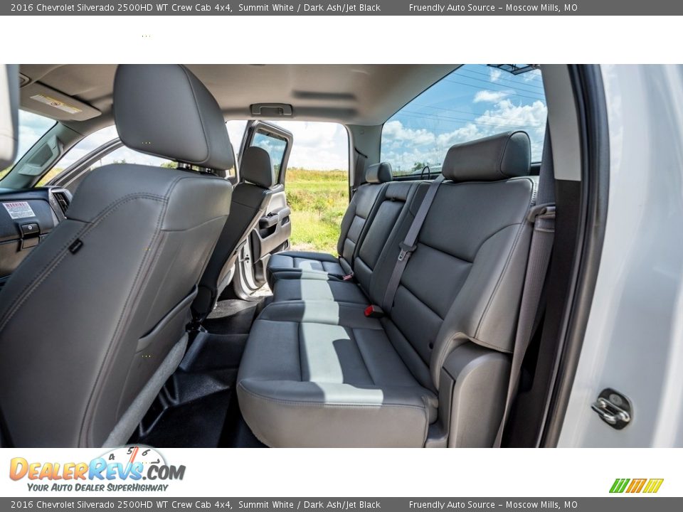 Rear Seat of 2016 Chevrolet Silverado 2500HD WT Crew Cab 4x4 Photo #20