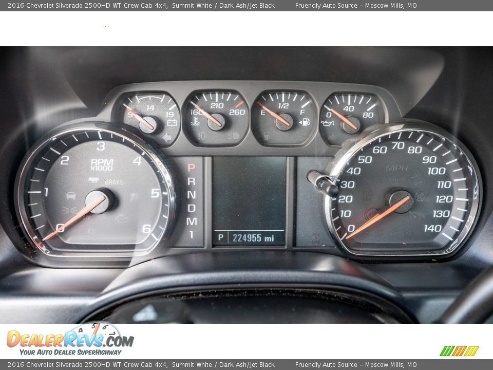 2016 Chevrolet Silverado 2500HD WT Crew Cab 4x4 Gauges Photo #27