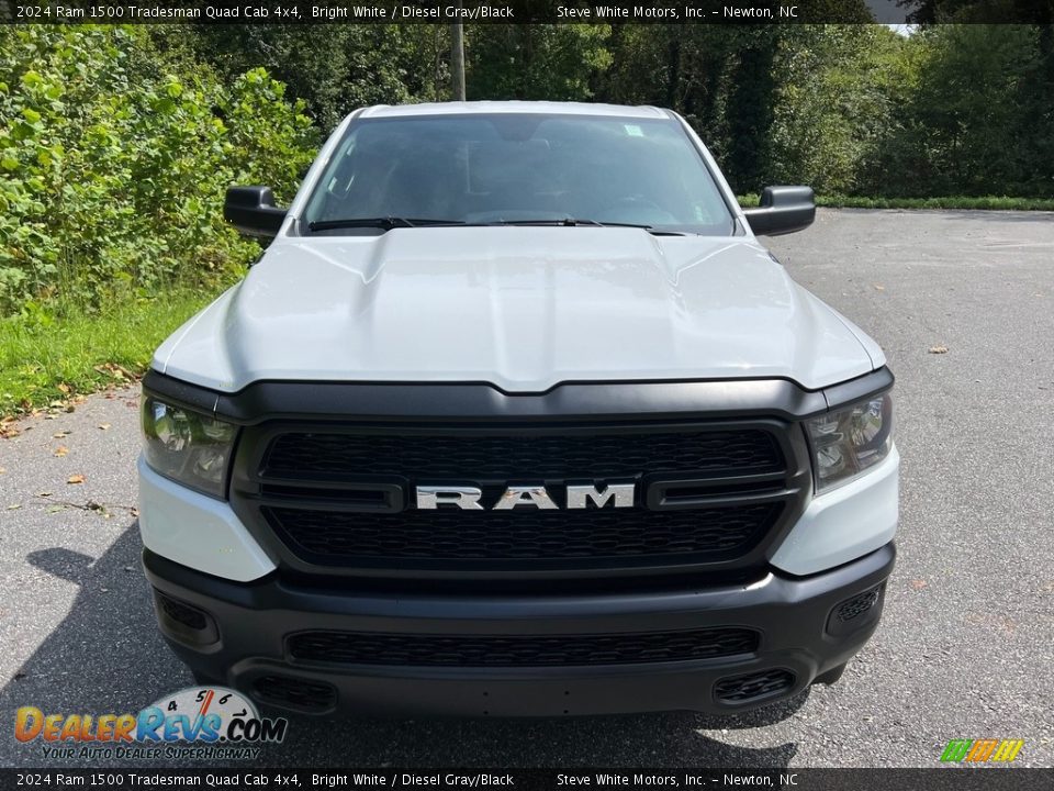 2024 Ram 1500 Tradesman Quad Cab 4x4 Bright White / Diesel Gray/Black Photo #3