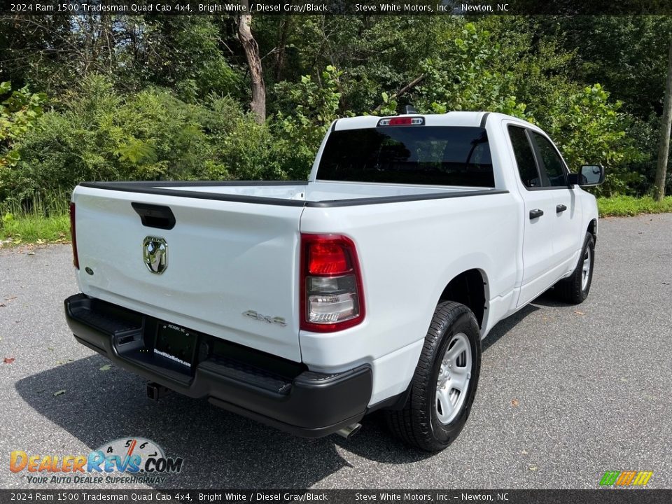 2024 Ram 1500 Tradesman Quad Cab 4x4 Bright White / Diesel Gray/Black Photo #6