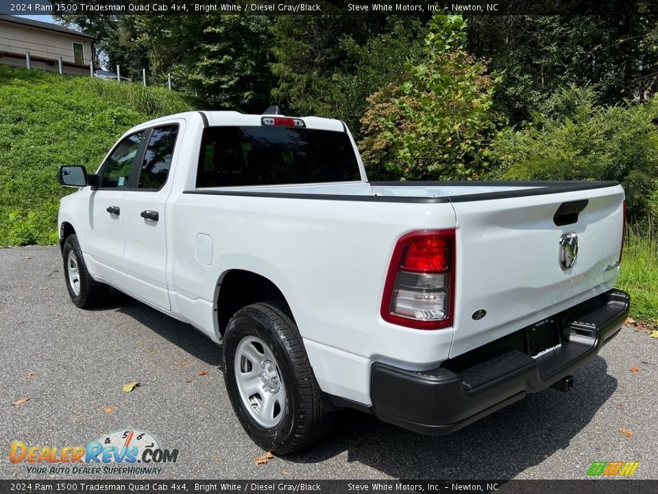 2024 Ram 1500 Tradesman Quad Cab 4x4 Bright White / Diesel Gray/Black Photo #9