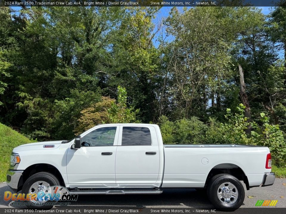 Bright White 2024 Ram 3500 Tradesman Crew Cab 4x4 Photo #1