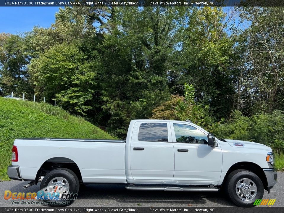 Bright White 2024 Ram 3500 Tradesman Crew Cab 4x4 Photo #5