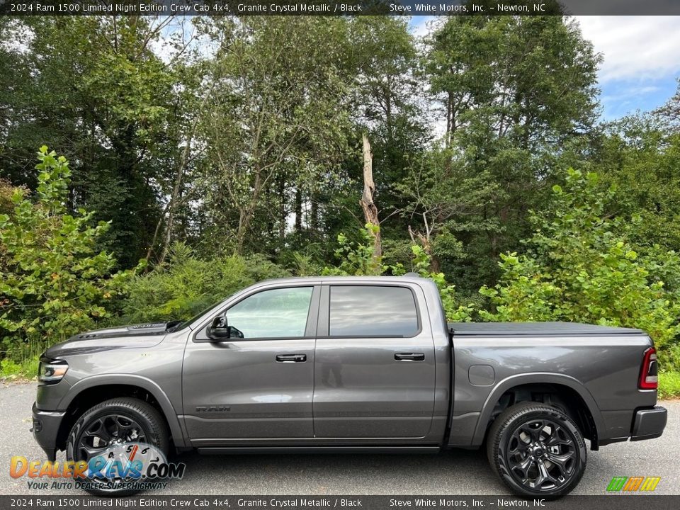 2024 Ram 1500 Limited Night Edition Crew Cab 4x4 Granite Crystal Metallic / Black Photo #1