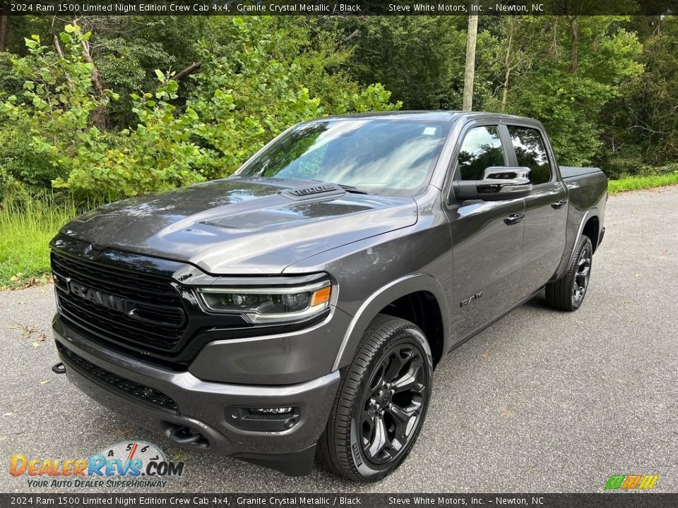 2024 Ram 1500 Limited Night Edition Crew Cab 4x4 Granite Crystal Metallic / Black Photo #2